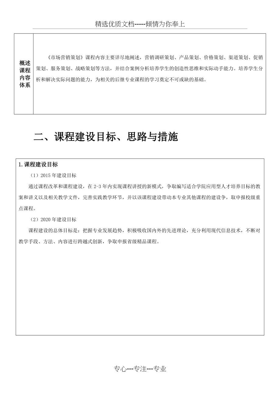 市场营销策划课程建设规划(共6页)_第3页