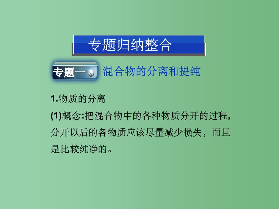 高中化学 第一章 本章优化总结课件 新人教版必修1_第4页