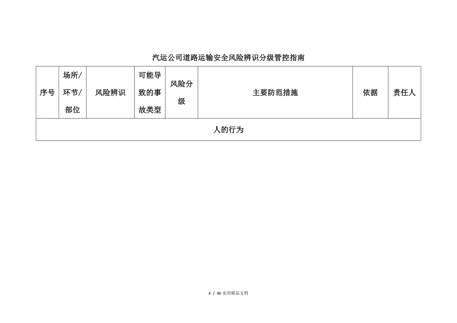 道路运输安全风险辨识分级管控指南(经典实用)_第4页