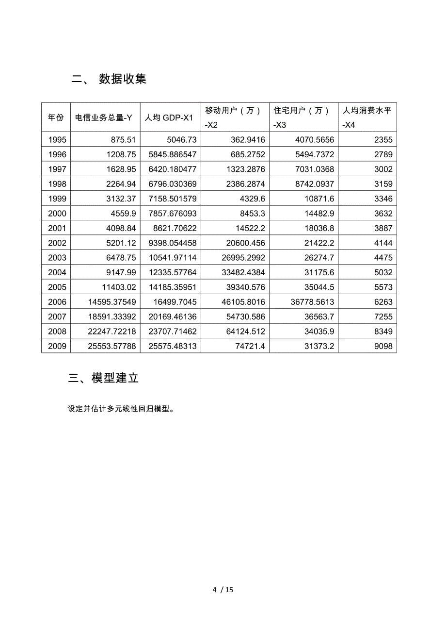 影响电信业务量主要因素分析报告_第5页