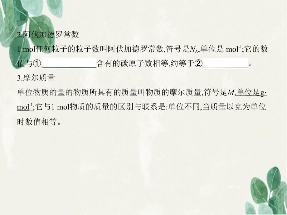 广东省高考化学一轮复习 专题二 物质的量课件-人教版高三全册化学课件_第2页