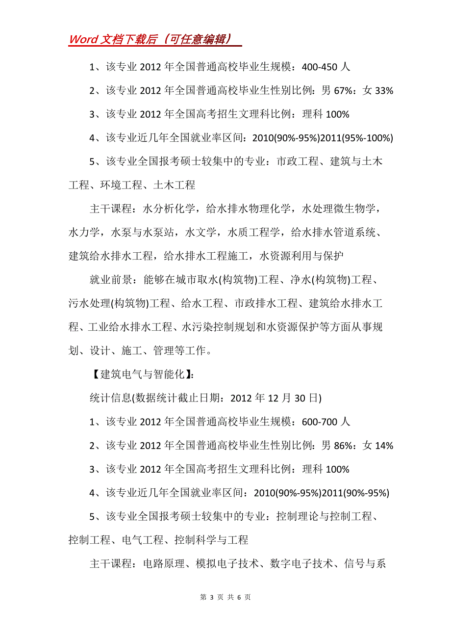 高考专业介绍：土木类基本及特设专业_第3页