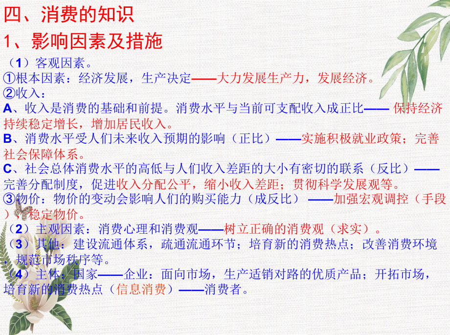 高三政治一轮复习 经济生活 第三课 多彩的消费精讲课件-人教版高三全册政治课件_第2页