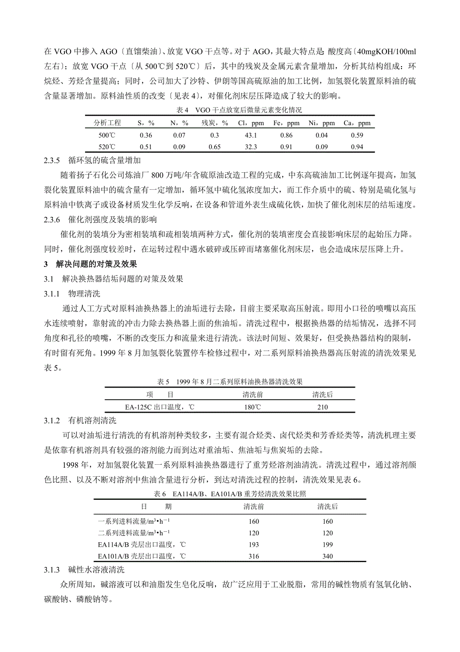 高压加氢裂化装置运行问题分析与对策_第4页