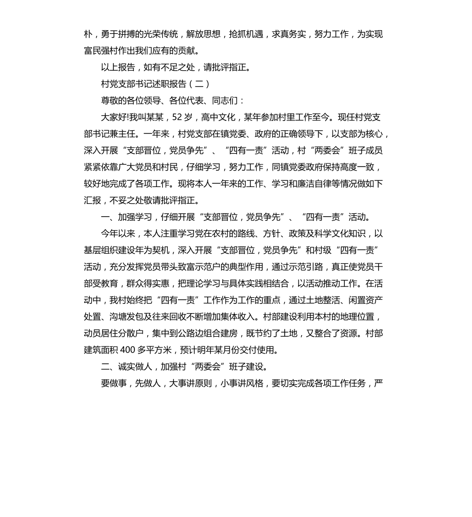 村党支部书记个人述职述廉报告文档_第3页