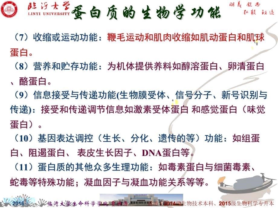 蛋白质与酶工程 第二章蛋白质工程与酶工程的物质基础第一节 蛋白质的功能及其应用 第二节 蛋白质氨基酸与多肽链贾洪涛 2014级生物技术 2015级生物科学专升本_第5页