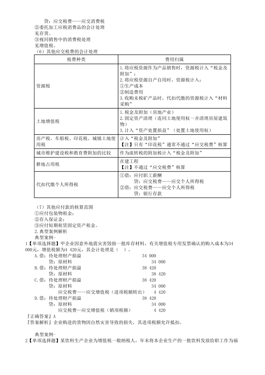 2020年初级会计师考试《实务》习题强化讲义第08讲　负债客观题_第4页