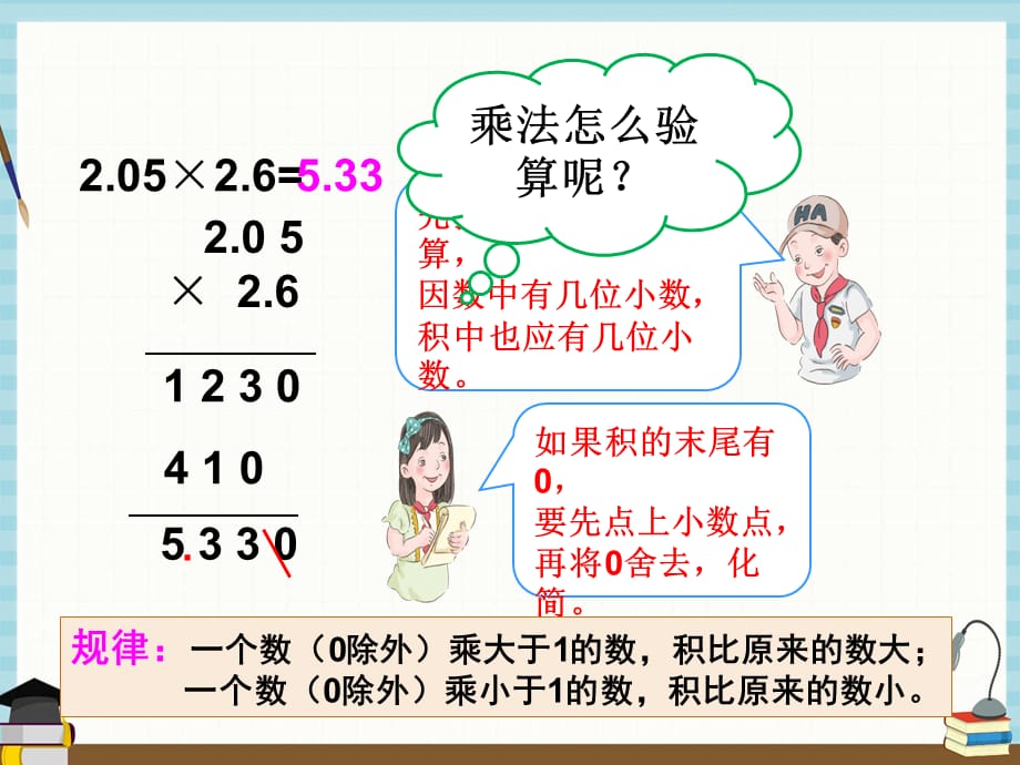 人教版五年级上册数学课件 第八单元总复习第1课时小数的乘、除法_第3页