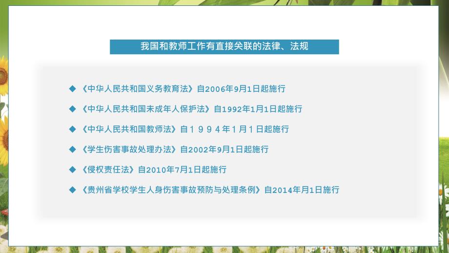 绿色小清新班主任工作中的法律风险及防范教育培训学习演示PPT课件_第4页