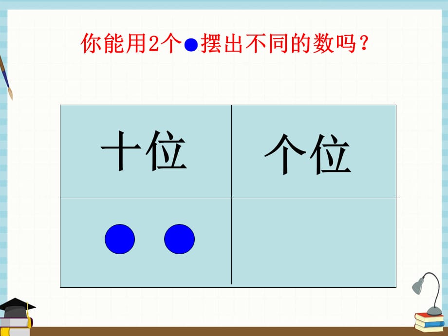 人教版小学数学一年级下册 第4单元100以内数的认识6摆一摆,想一想 课件_第4页