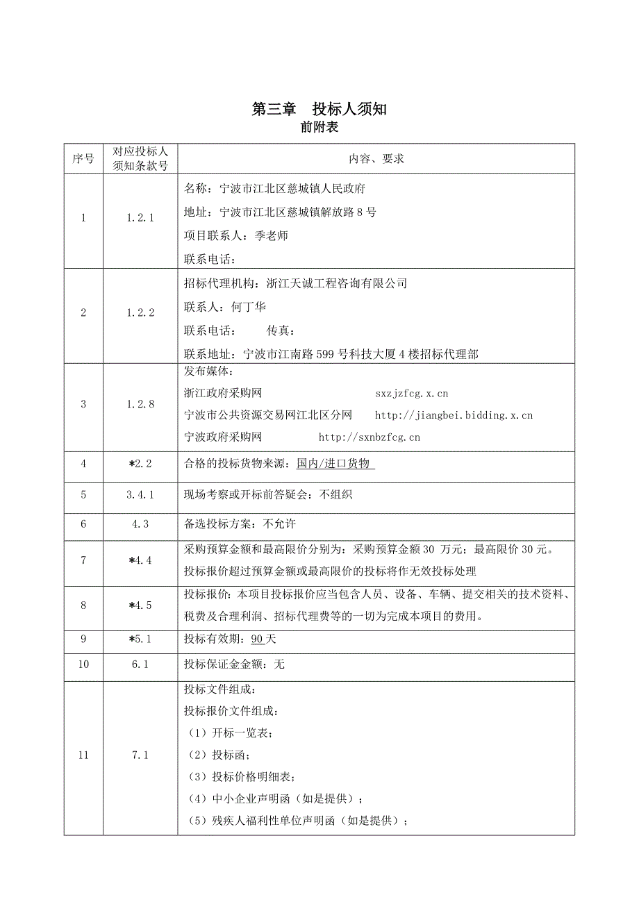 古城道路规划方案设计服务采购项目招标文件范本_第4页