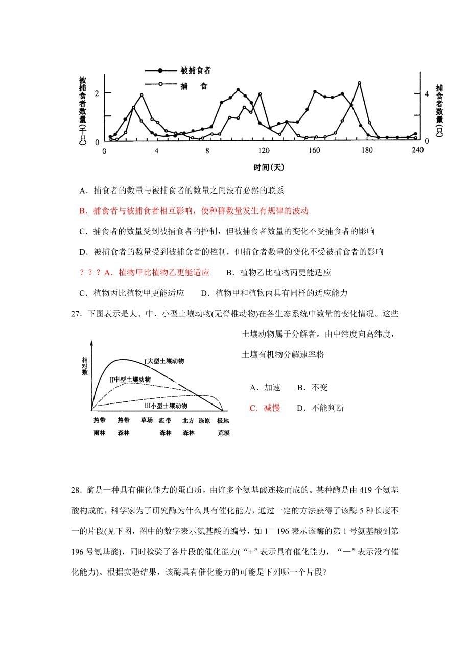 生物学竞赛复赛试题_第5页