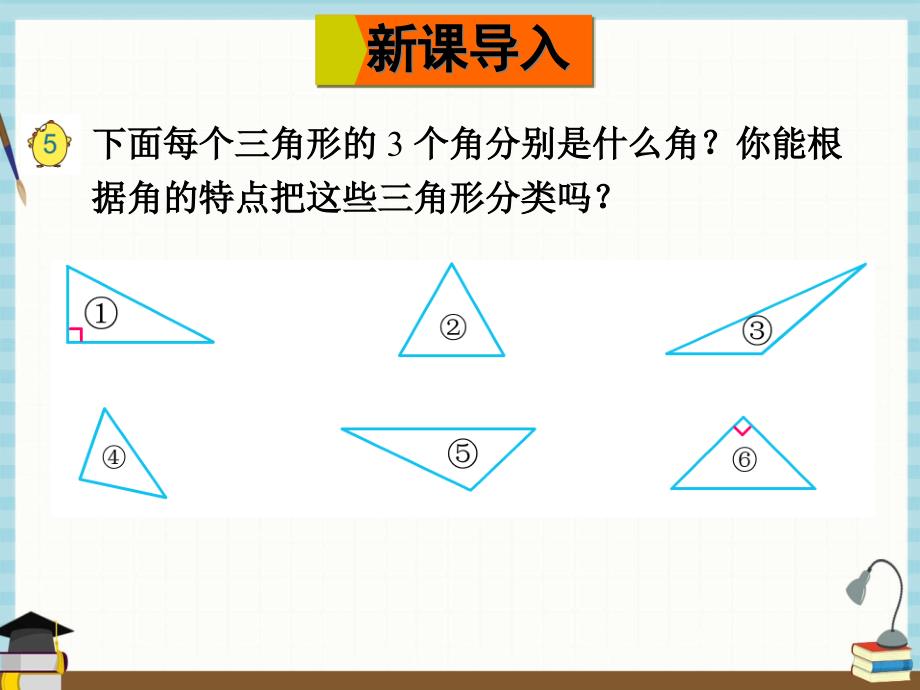 苏教版数学四年级下册《七 三角形、平行四边形和梯形 第4课时 三角形按角分类》课件_第2页