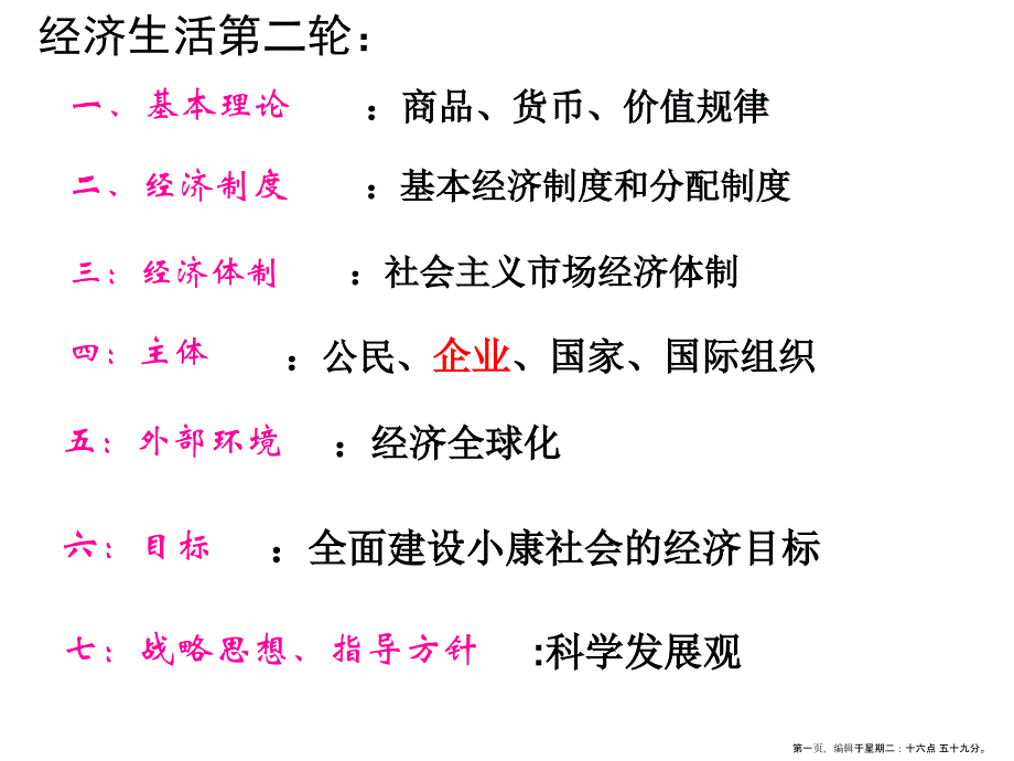 经济目标管理及财务知识分析制度名家精品课件_第1页