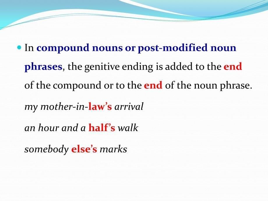 新编英语语法教程第五版 5 Genitive case_第5页