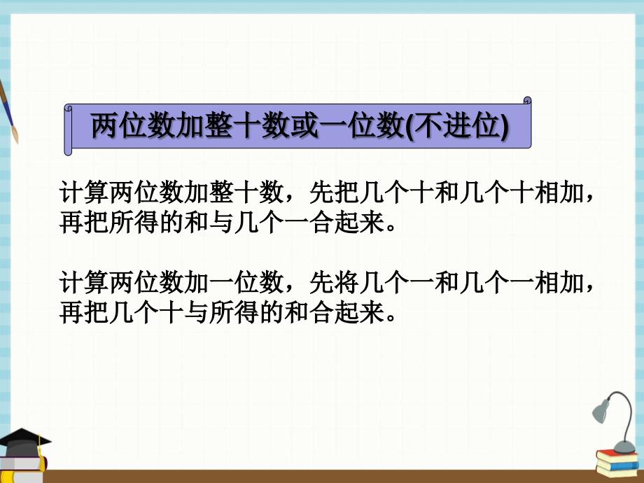 苏教版数学一年级下册《七 期末复习 第3课时 100以内的加法和减法 》课件_第4页