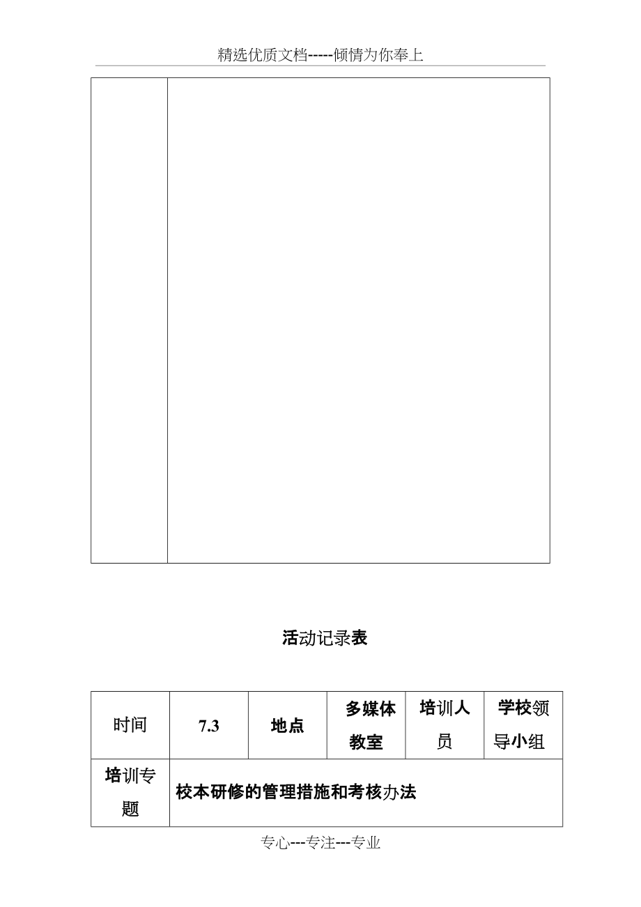 2014骨干教师培训活动记录表(共10页)_第4页