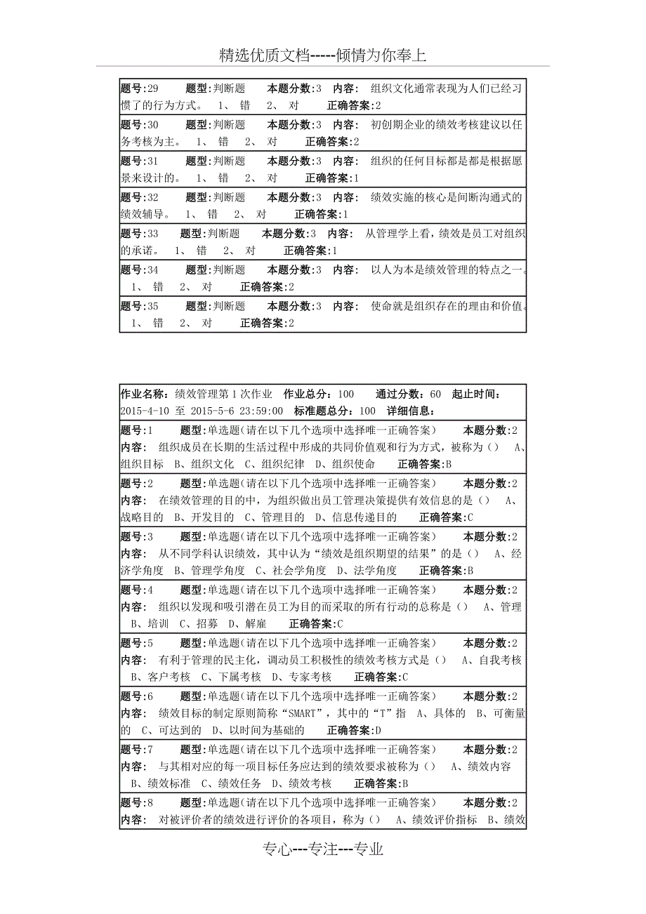 南大网院绩效管理第1次作业(答案最全版本)(共10页)_第3页