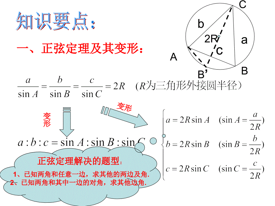 解三角形复习课课件1_第3页