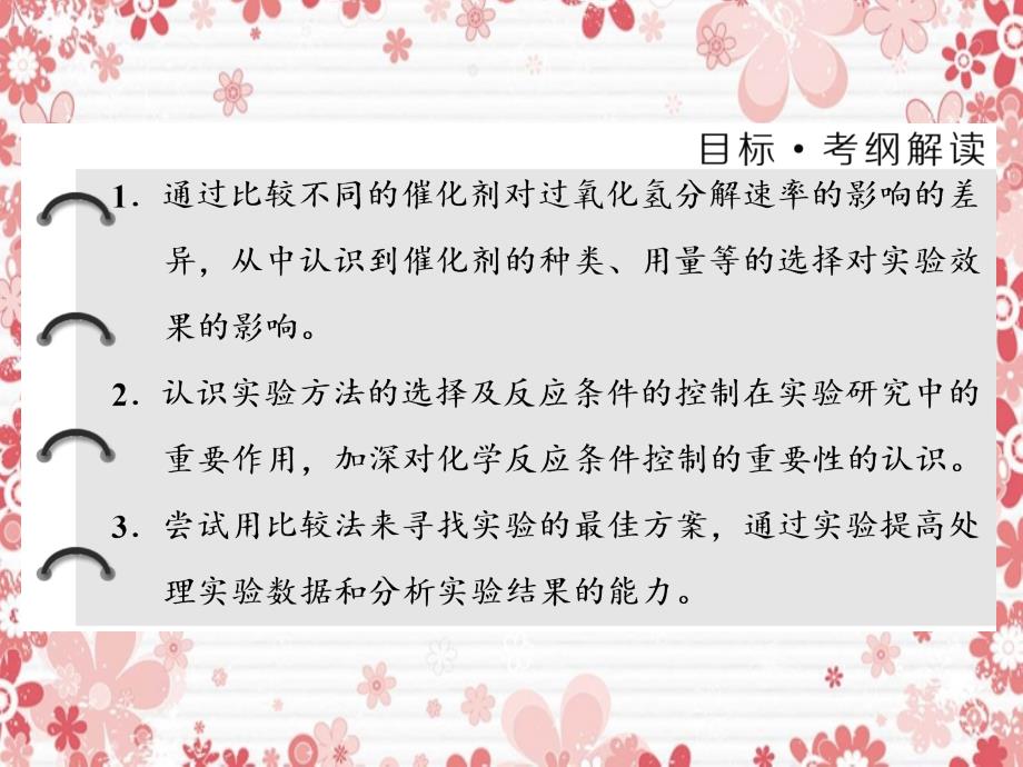 高中化学 专题4 化学反应条件的控制 课题2 催化剂对过氧化氢分解反应速率的影响课件 苏教版选修6-苏教版高二选修6化学课件_第2页