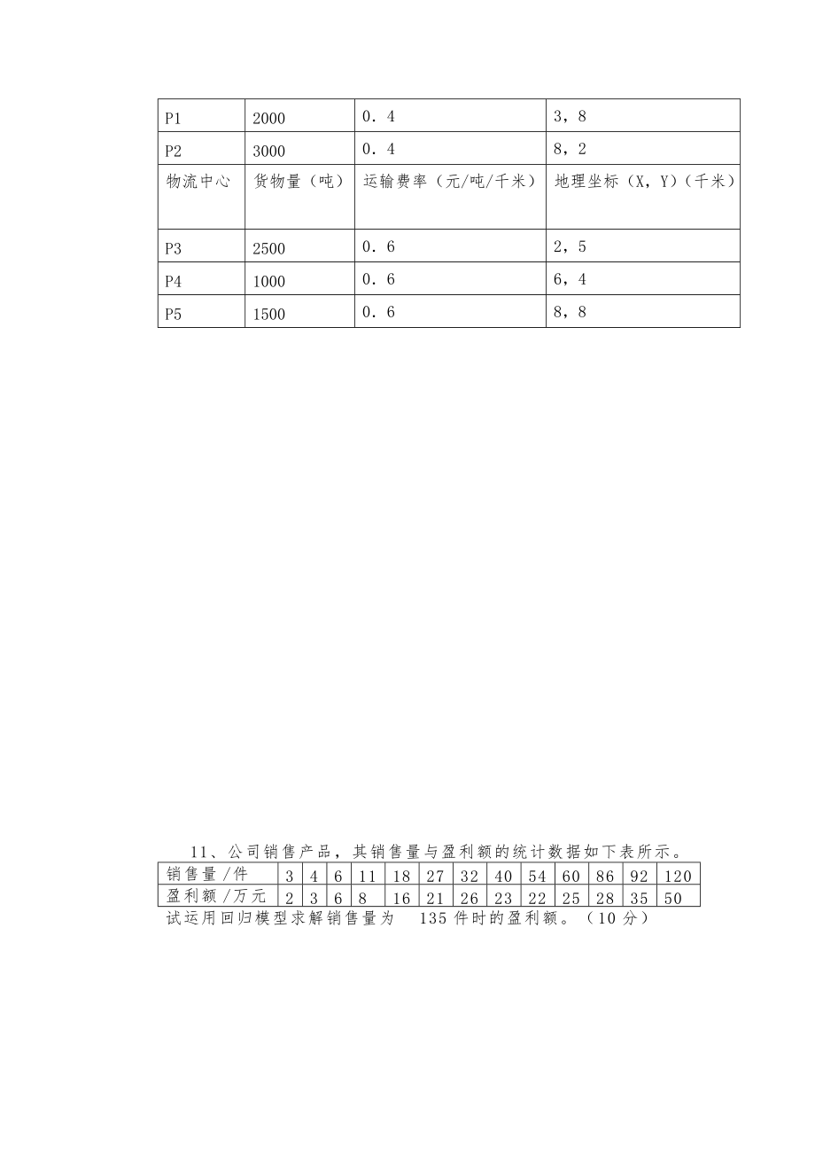 物流系统规划与设计考试试卷_第4页