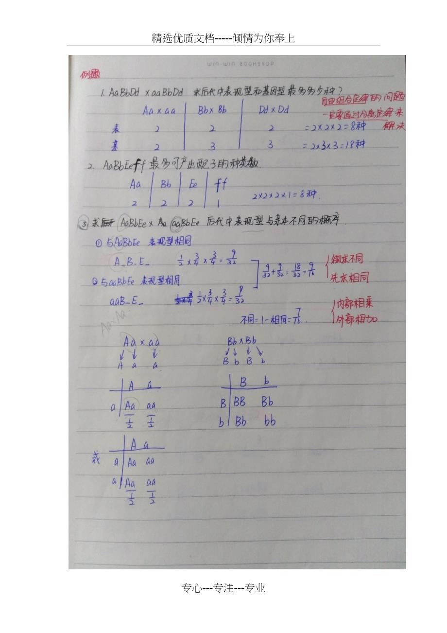 高中生物必修二详细笔记(共30页)_第4页