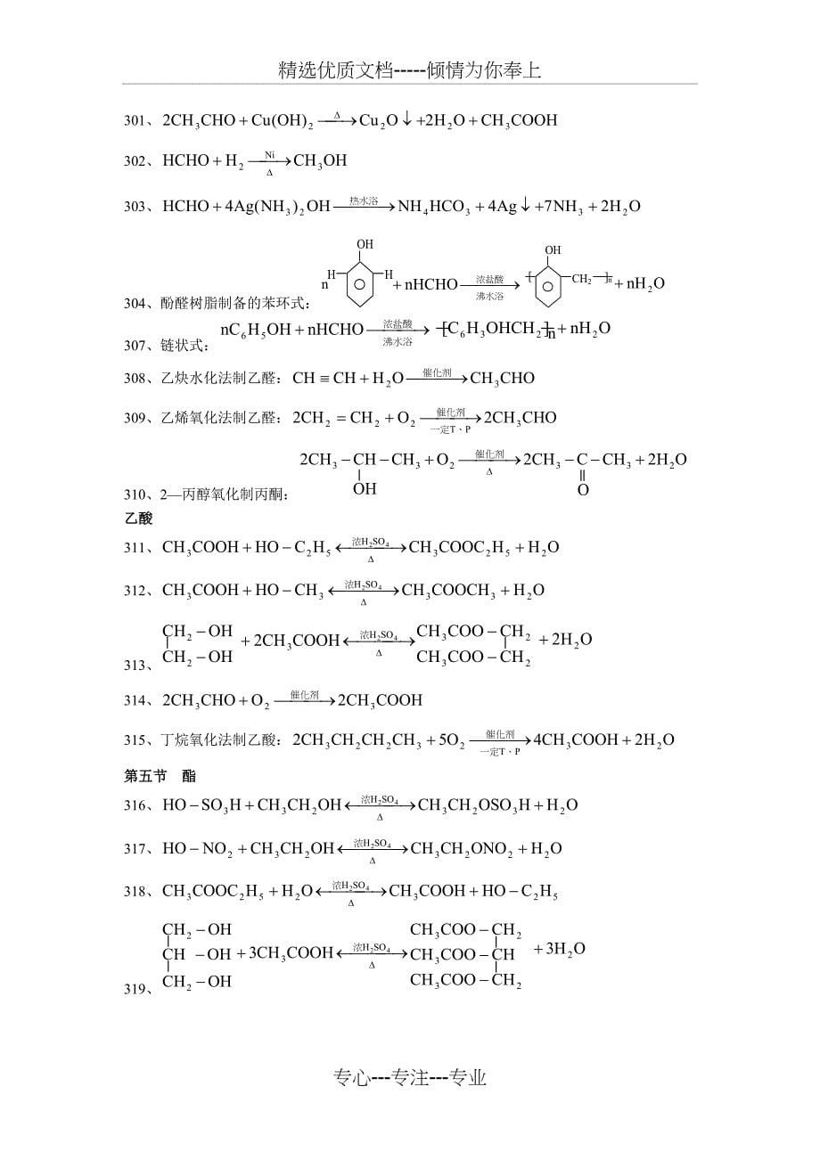 高中化学方程式-大全-汇总(共21页)_第5页