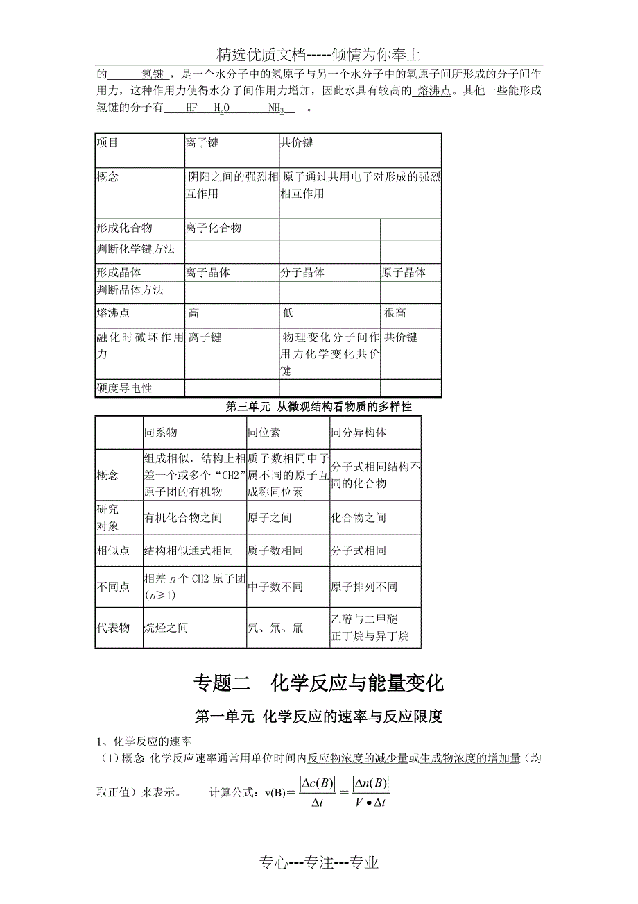 高中化学必修2知识点归纳总结(共13页)_第4页