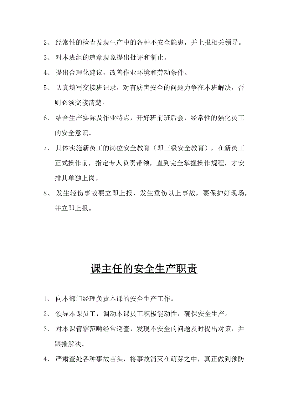 TCL公司各级人员安全生产职责_第2页