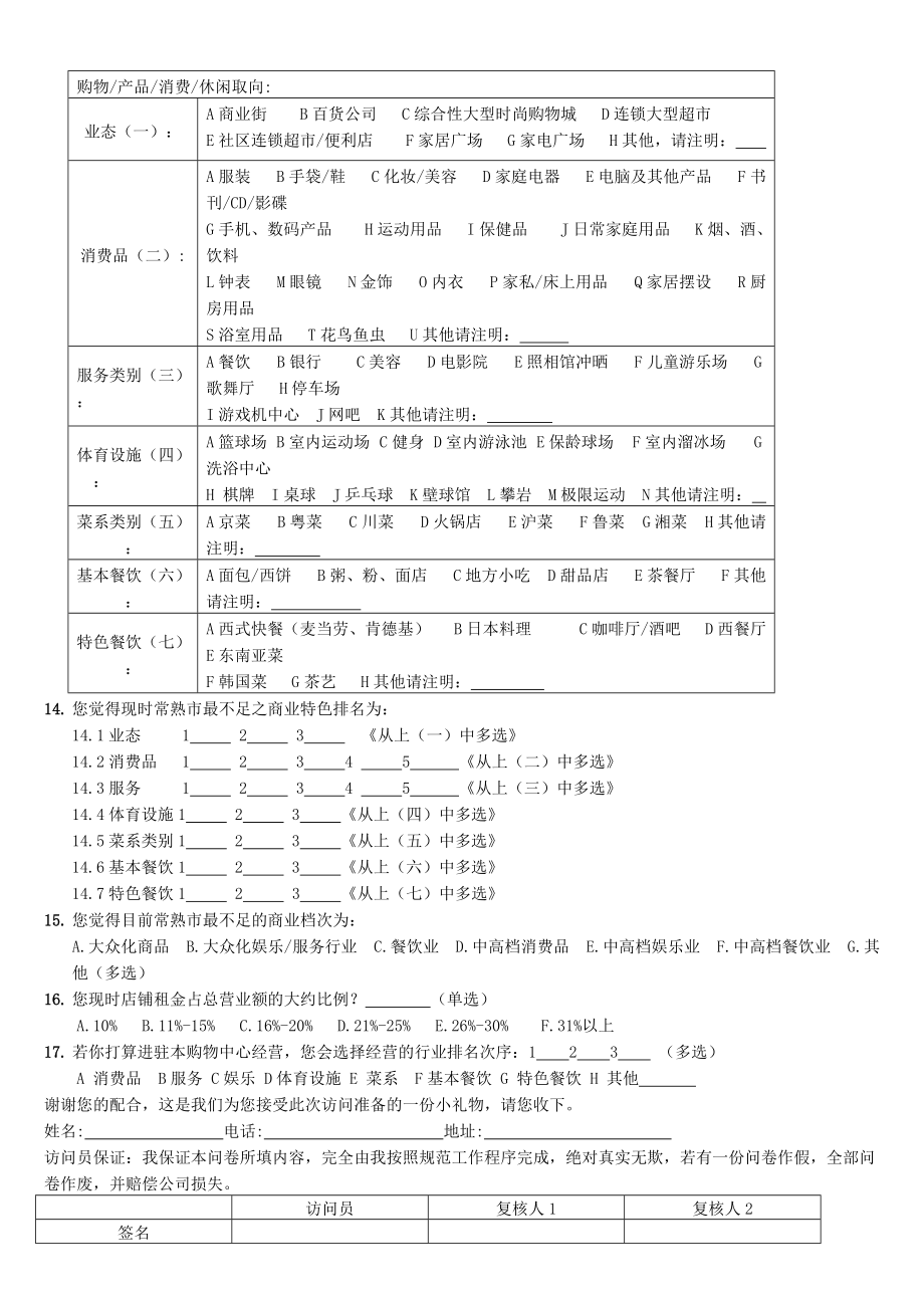 6.11房地产商铺项目需求调查_第2页