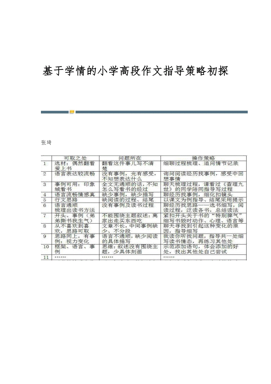 基于学情的小学高段作文指导策略初探_第1页