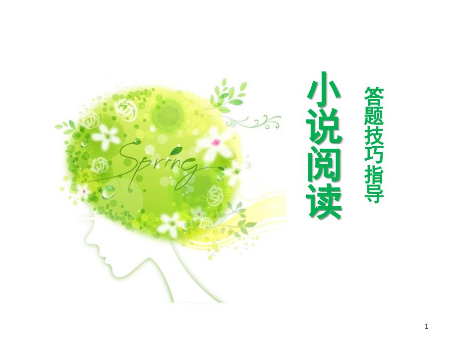 小说阅读考点及答题技巧（课堂PPT）_第1页