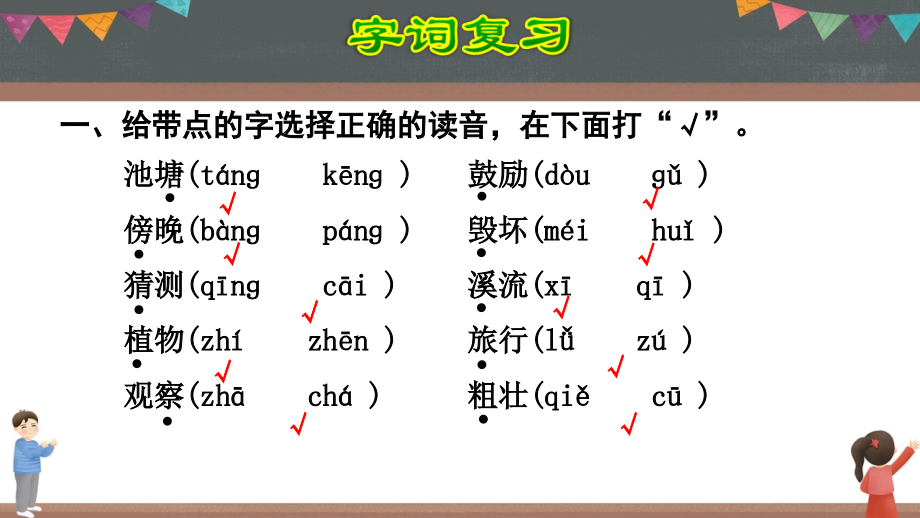 小学语文二年级上册期末复习课件(1-8单元)新部编版_第3页