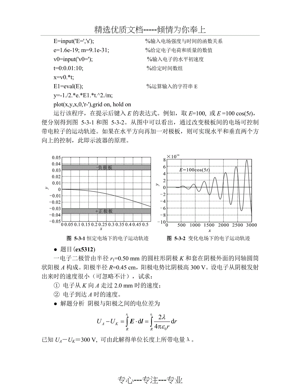 matlab在电磁学中的应用(共17页)_第2页