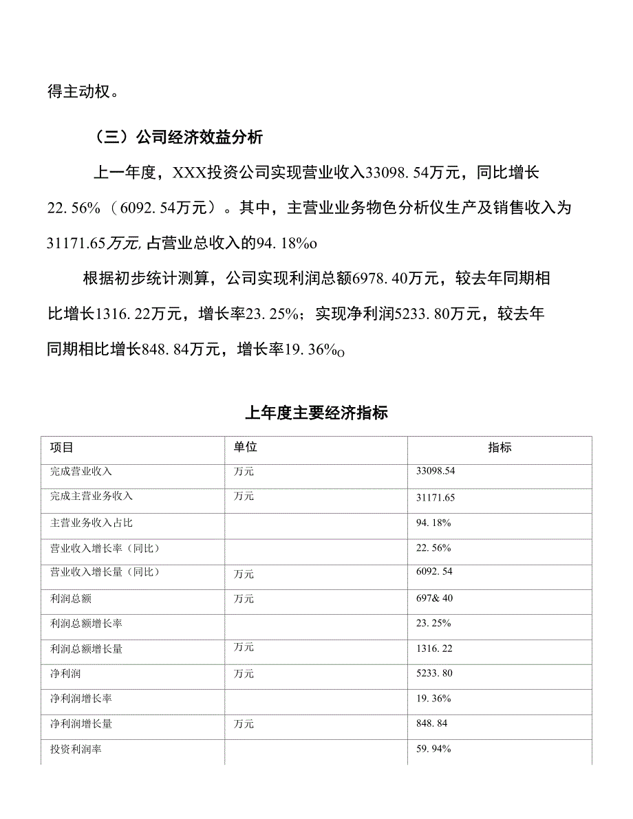 年产XX物色分析仪项目投资建设实施方案_第4页