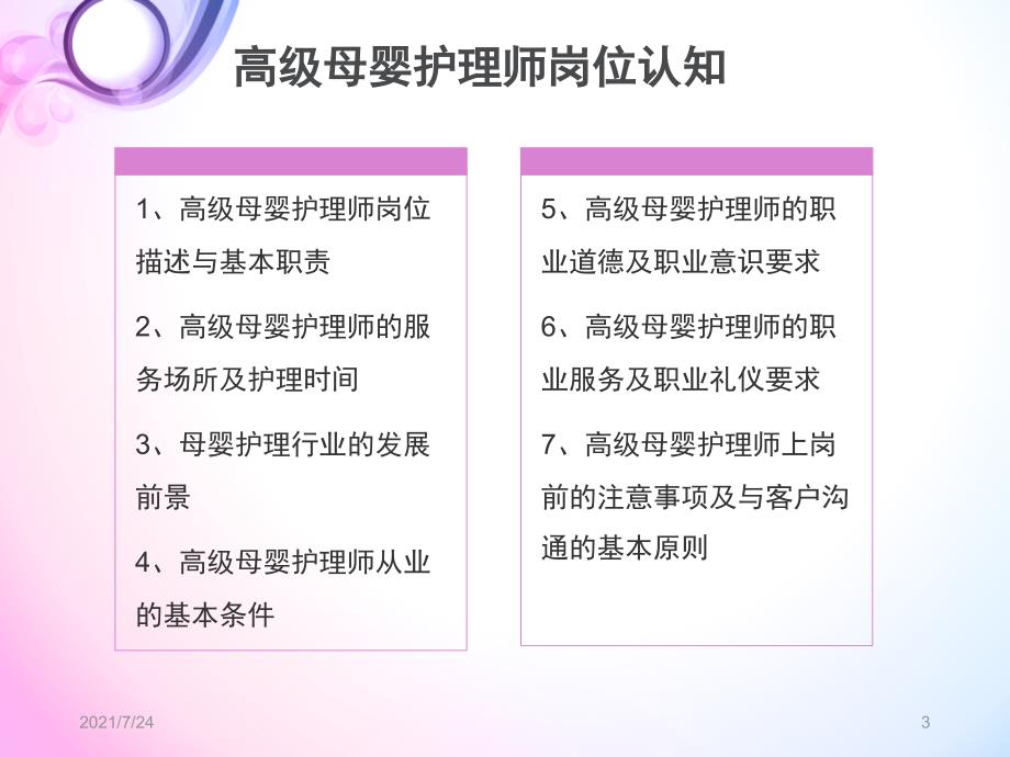 高级母婴护理师岗位认知PPT课件_第3页