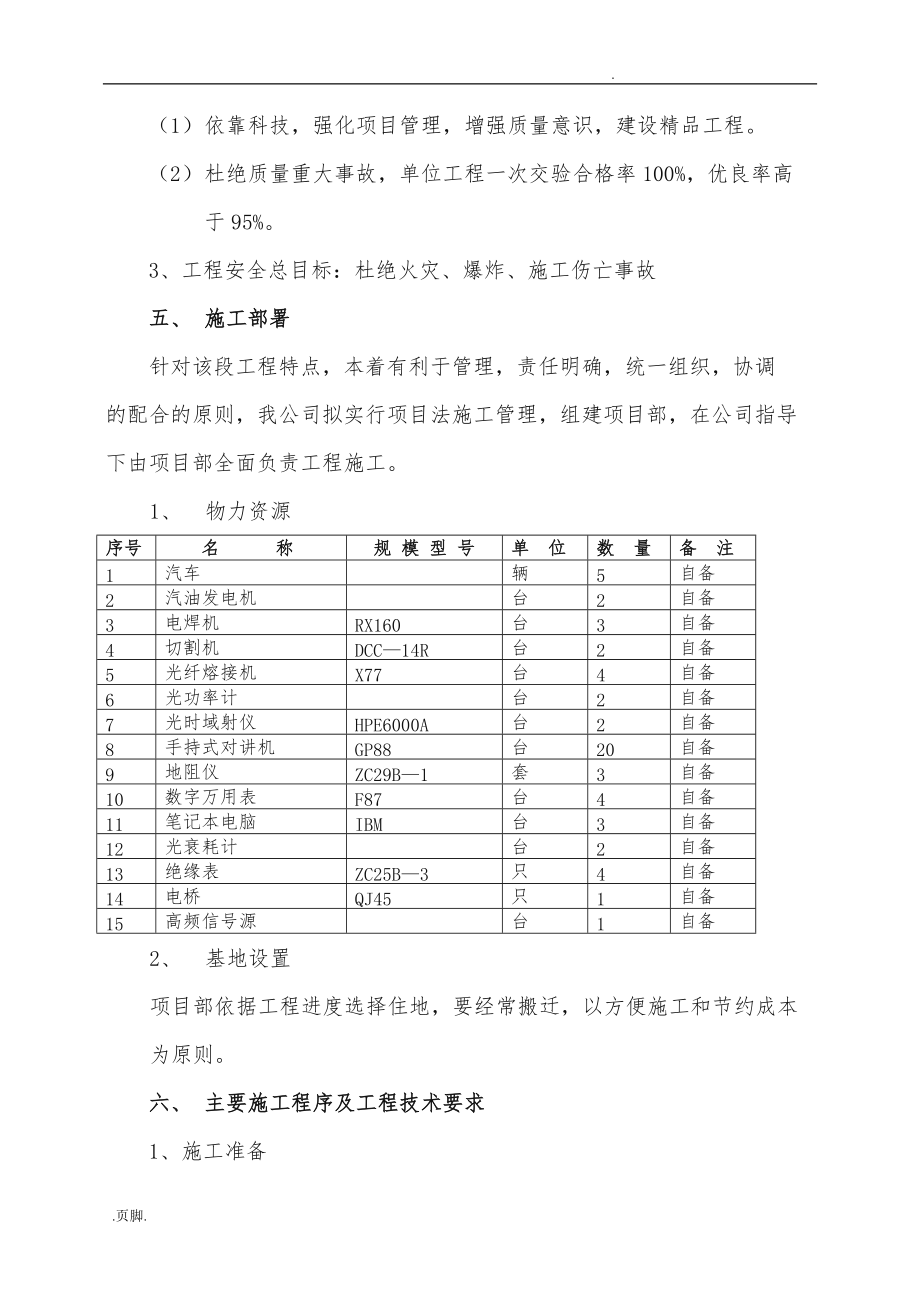 光缆线路工程施工设计方案_第2页