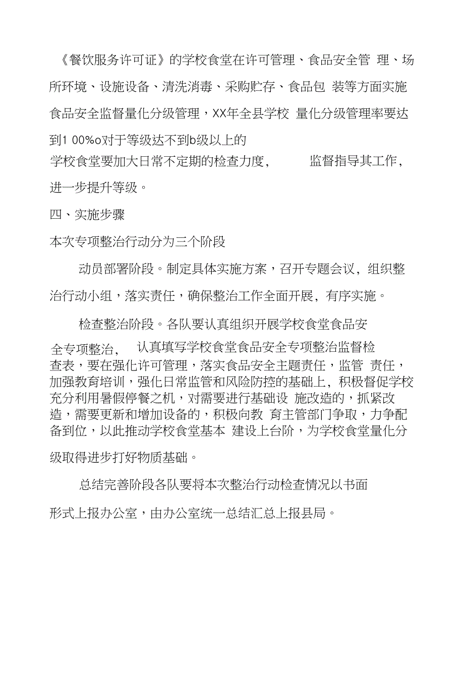 学校食品安全整治突击月实施方案_第4页