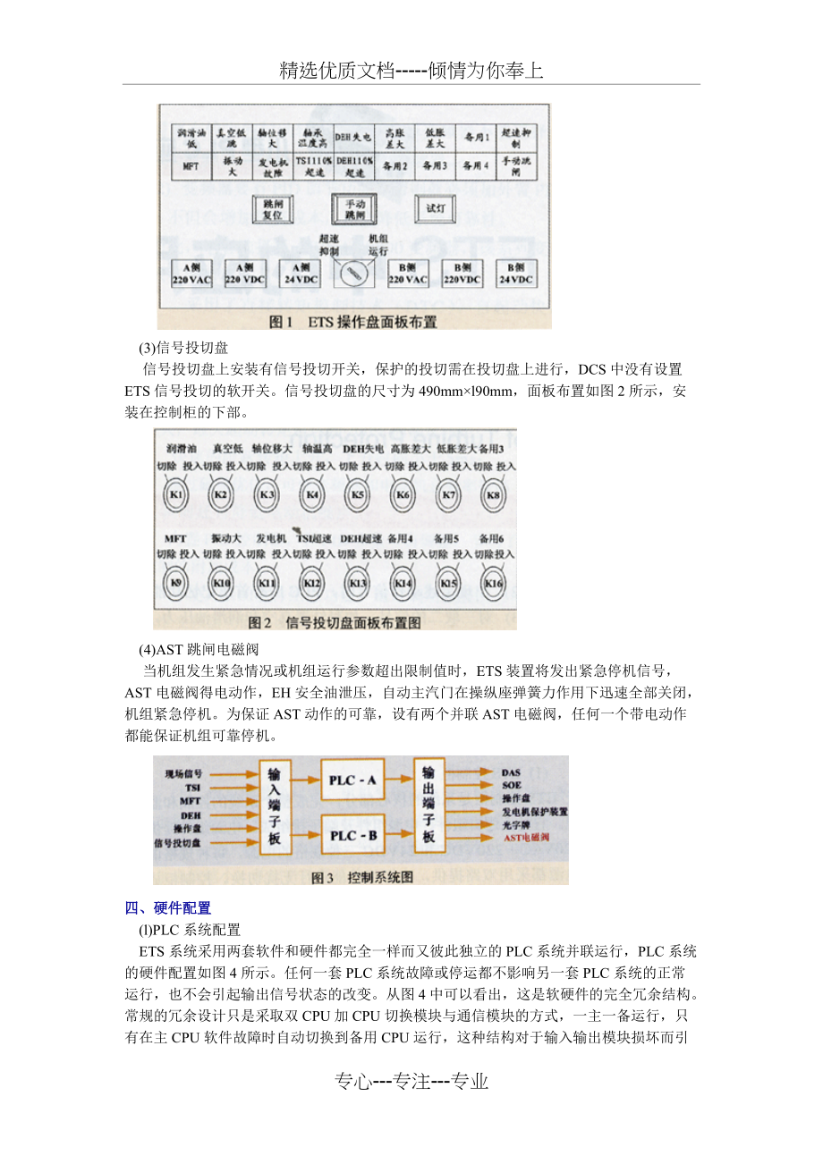 PLC在汽轮机保护ETS中的应用(共4页)_第2页