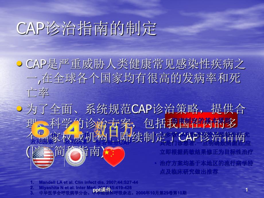 CAP诊治指南的制定ppt课件_第1页