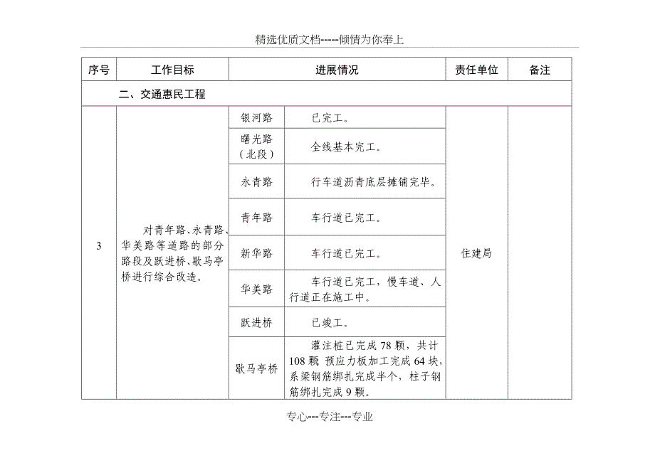 2017年10大惠民工程进展情况统计表(共11页)_第2页