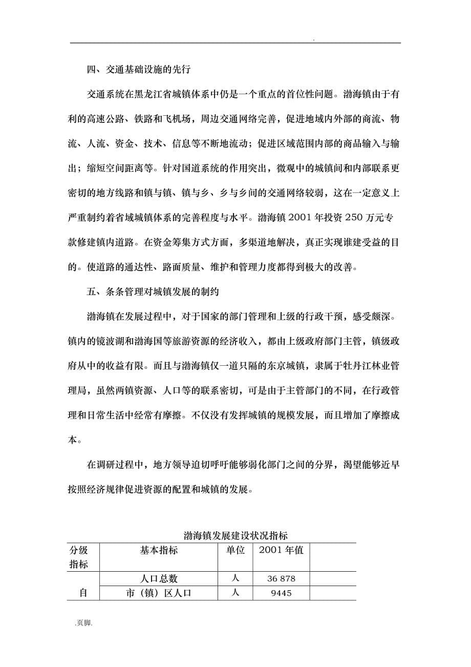 渤海镇城镇调查研究报告范本分析报告_第5页
