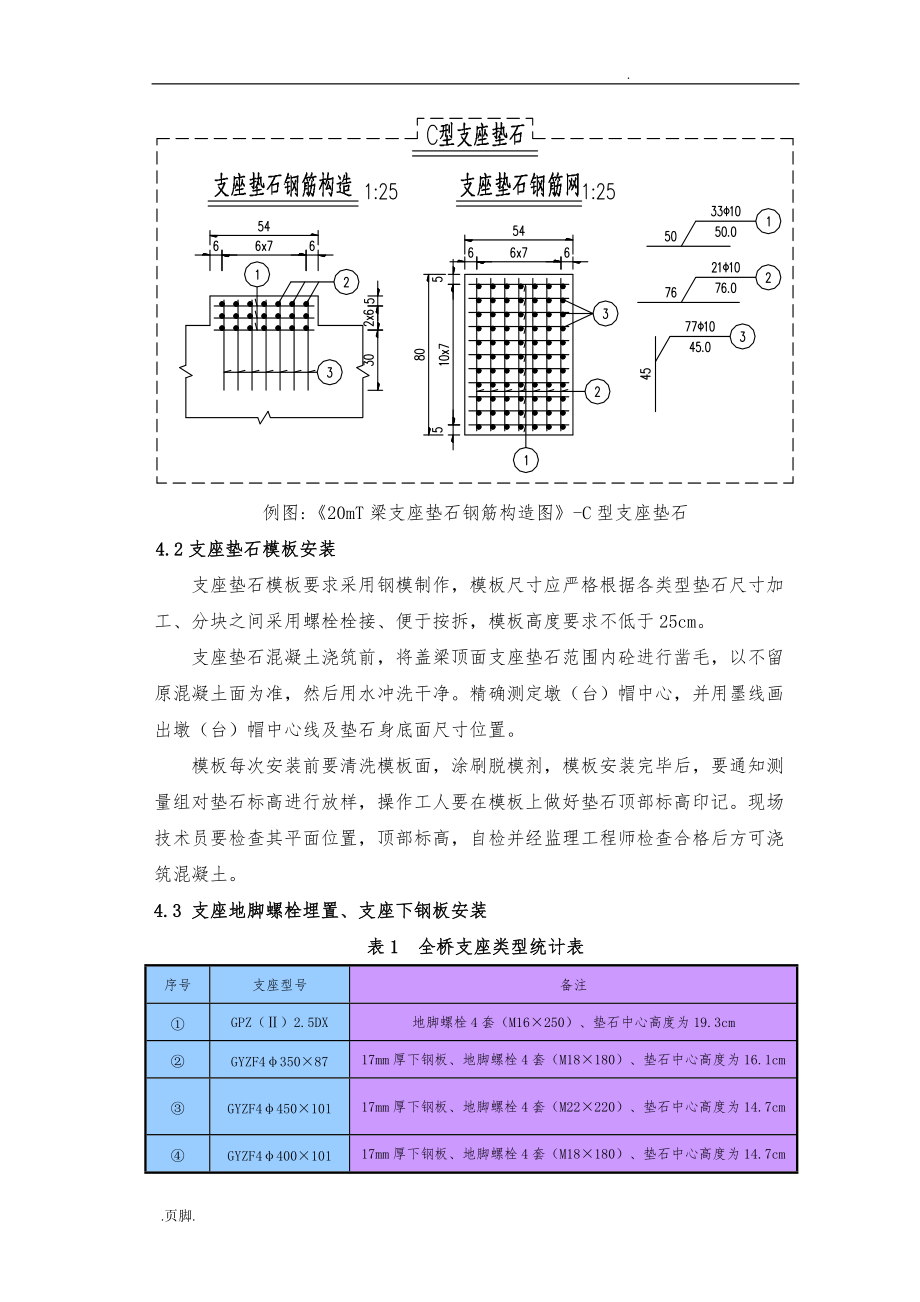 支座垫石施工组织方案_第3页