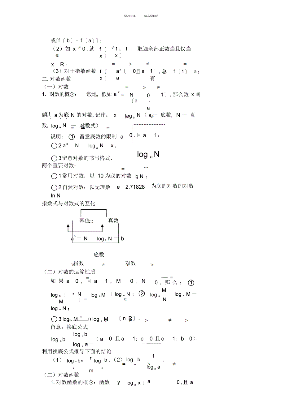 2022年2022年高考学生指数与对数函数知识点小结及典型例题_第3页