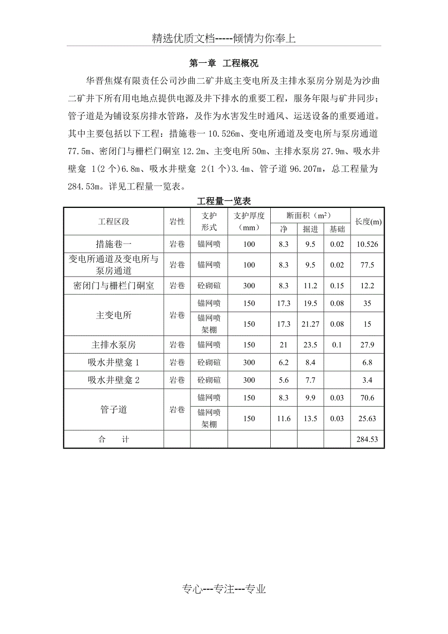 主变电所硐室、通道施工组织设计(共46页)_第2页