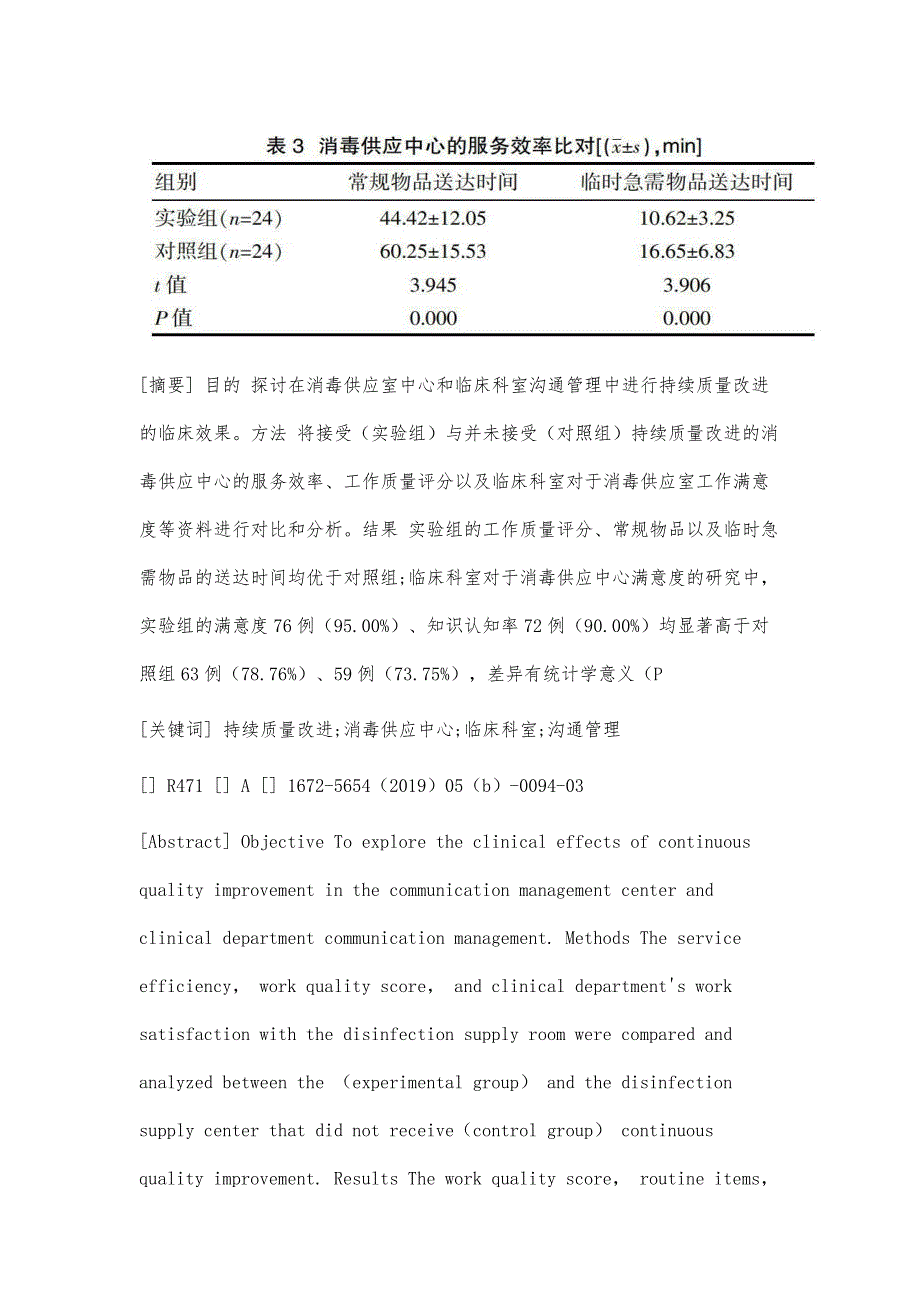 持续质量改进在消毒供应中心与临床科室沟通管理中的应用效果_第2页