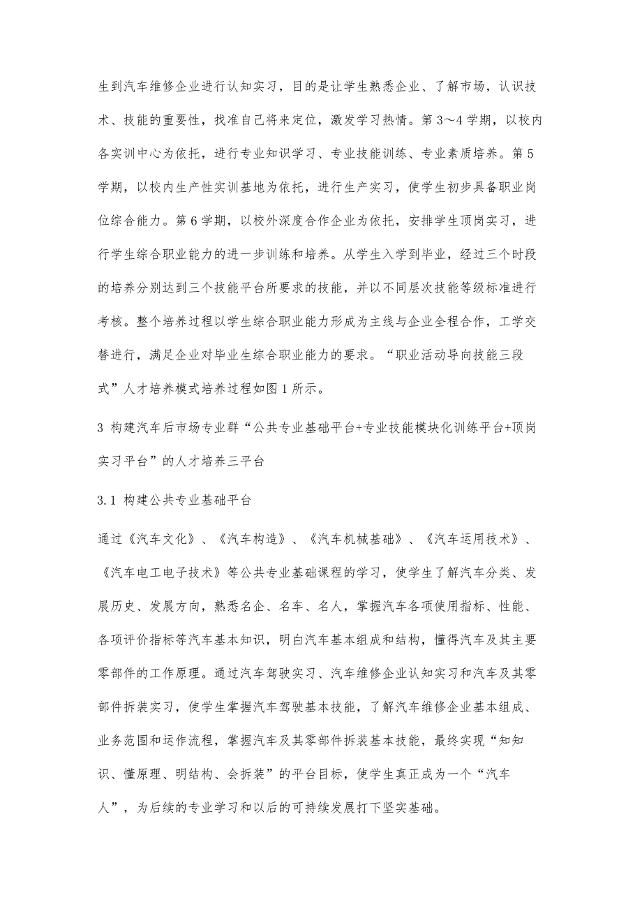 构建汽车后市场专业群人才培养三平台支撑职业活动导向技能三段式人才培养模式的实践探索_第4页