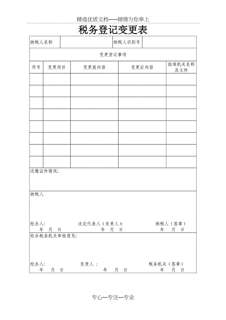 税务登记变更表(共35页)_第1页