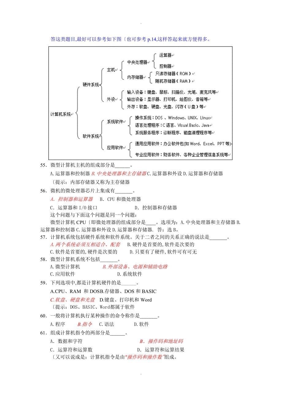 全国计算机统考练习试题400道_第5页