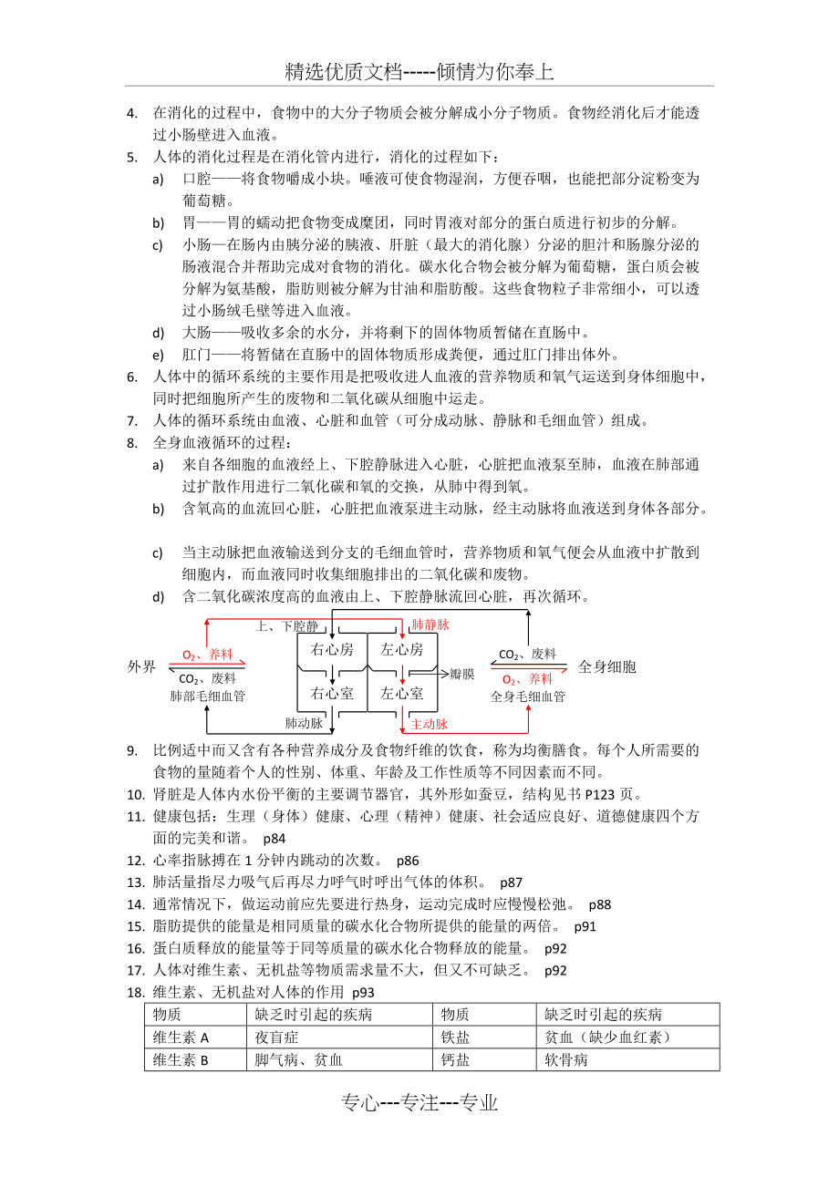 牛津上海版科学七年级上册考点大全(共8页)_第4页